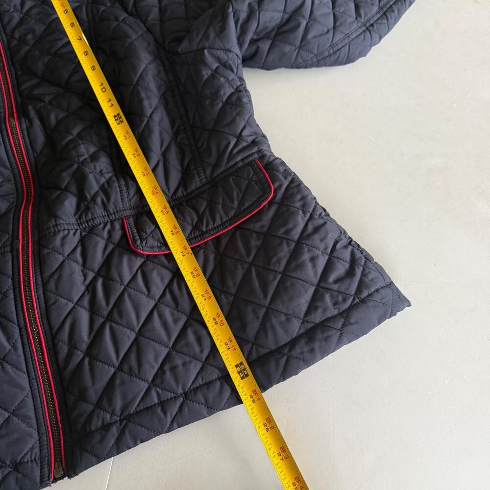 Talbots Navy Blue Quilted Military Full Zip Jacket Coat VN300 Womens size XL - Picture 10 of 10